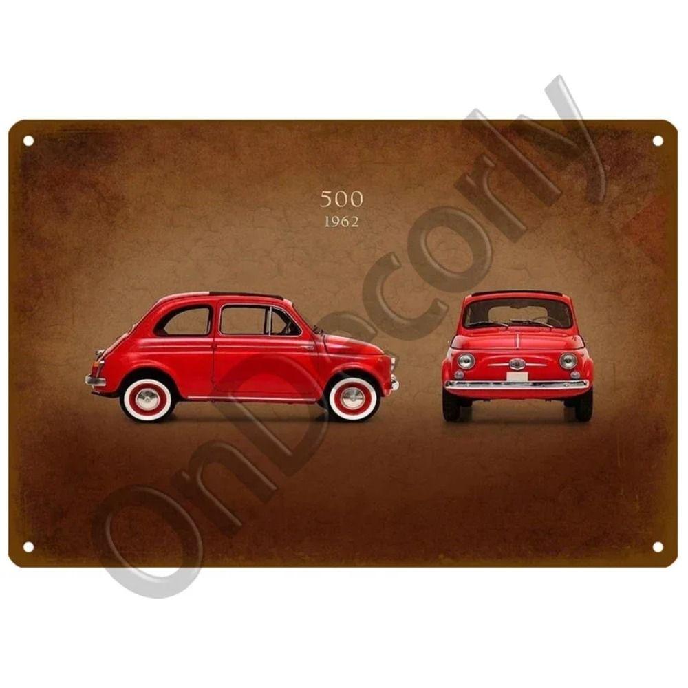 FIAT Garage Bar Metal Sign, Auto Brand Wall Decor 20x30cm
