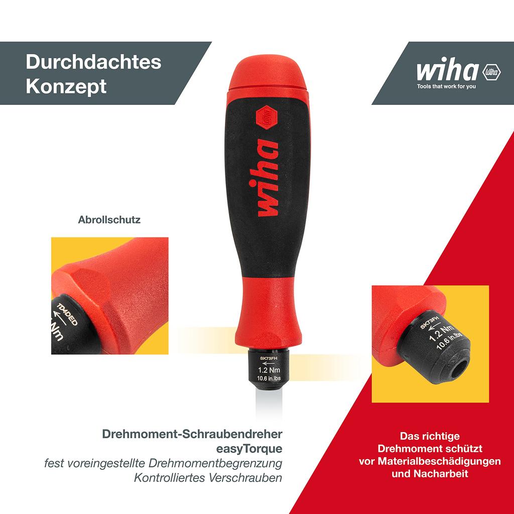 Wiha 292 Easy Torque Torque Driver for 1.2Nm 292ET1.2