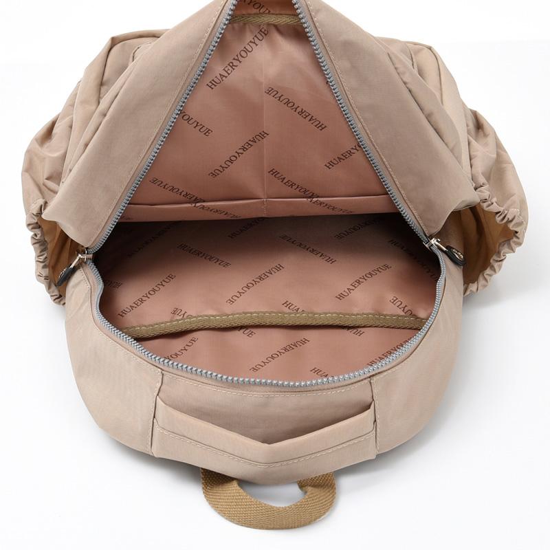 Retro wodoodporna tkanina nylonowa unisex plecak casualowy modny o dużej pojemności podróżny studencki trwały tornister