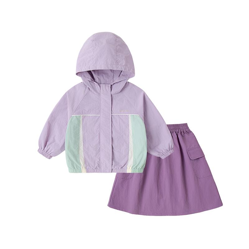 Dudu Family Girl s Spring Water-Repellent Jacket & Skirt Set 120