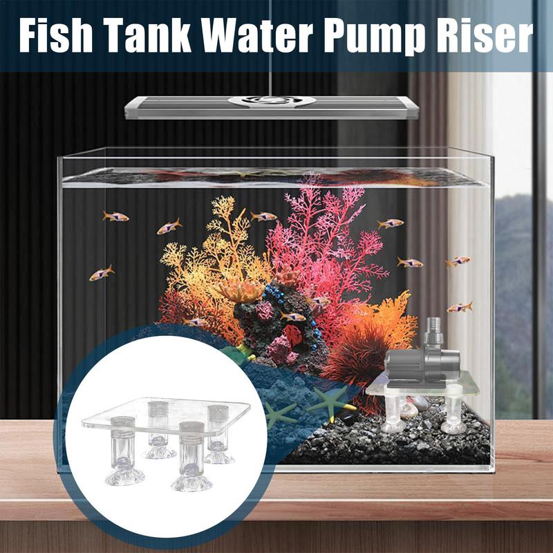 

Aquarium Pump Stand Shockproof Water Pump Riser Lightweight Transparent Aquarium Accessories for Enhanced Aquarium Functionality S