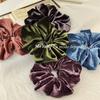 Elegant Velvet Scrunchie: Retro Women's Ponytail Hair Accessory