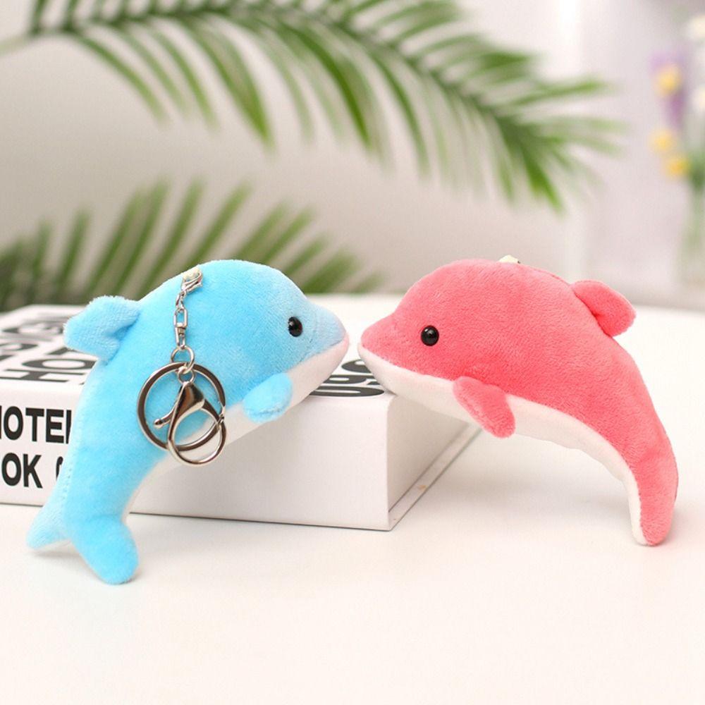 Ocean Animal Stuffed Animal Keychain Backpack Charms Animal Doll Key Rings Kids Birthday Christmas
