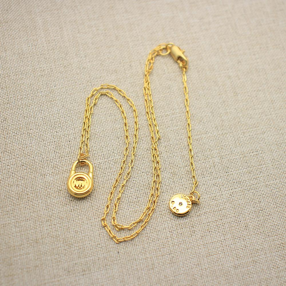 Set de bijuterii de lux din cupru placat cu aur pentru femei: Colier & Brățară