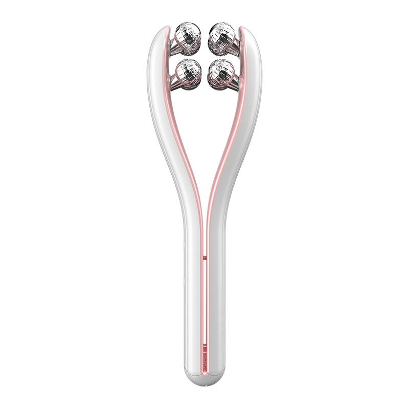 V-shaped Roller Facial Massage Beauty Instrument, Small V-face Lifting and Tightening Double Chin Micro-current Artifact Massager