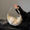 Holiday Wind Beach Bag Retro Woven Bag New Straw Bag Seaside Bag Crossbody Shoulder Dumpling Bag