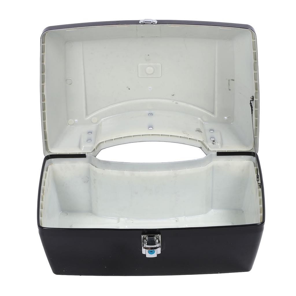 Motorcycle Rear Case 48L Universal Water Resistant with Lock Backrest Cushion Trunk Tail Luggage