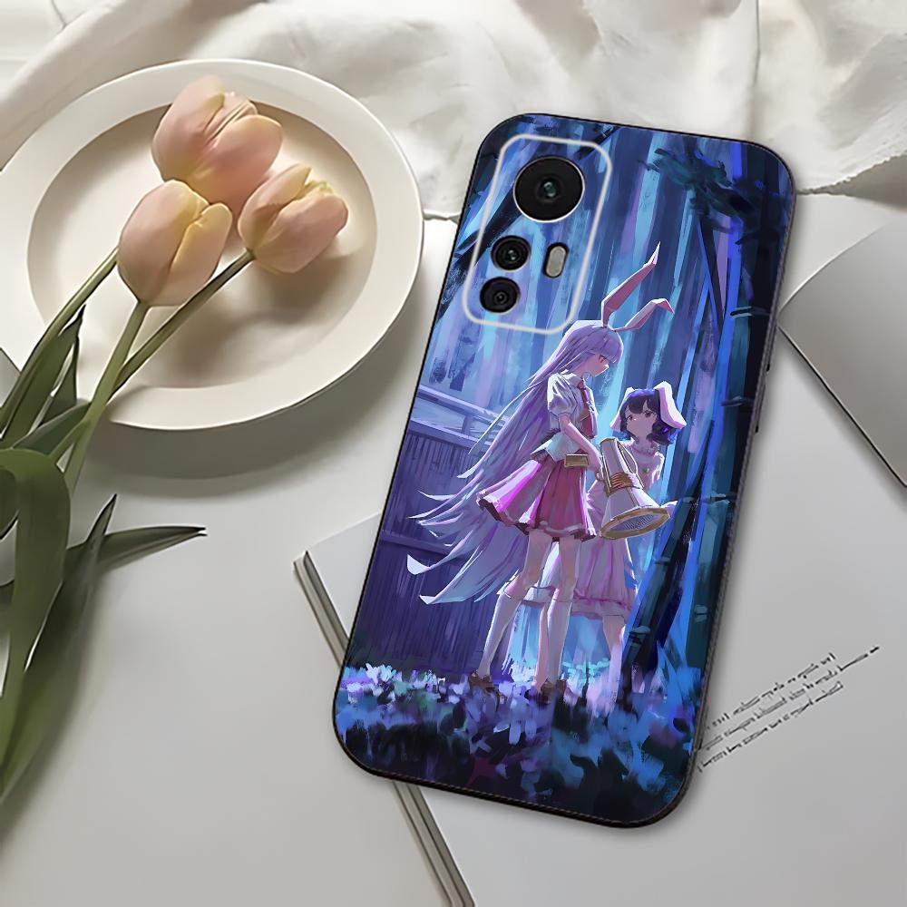 Game T-Touhou P-Project Phone Case For Xiaomi 11 Redmi Note 11 5G 8T 9A 9 10T Note8Pro Note9 12SUltra Black Case