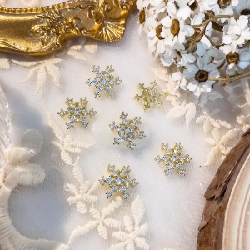 Snowflake Zircon Jewelry Parts