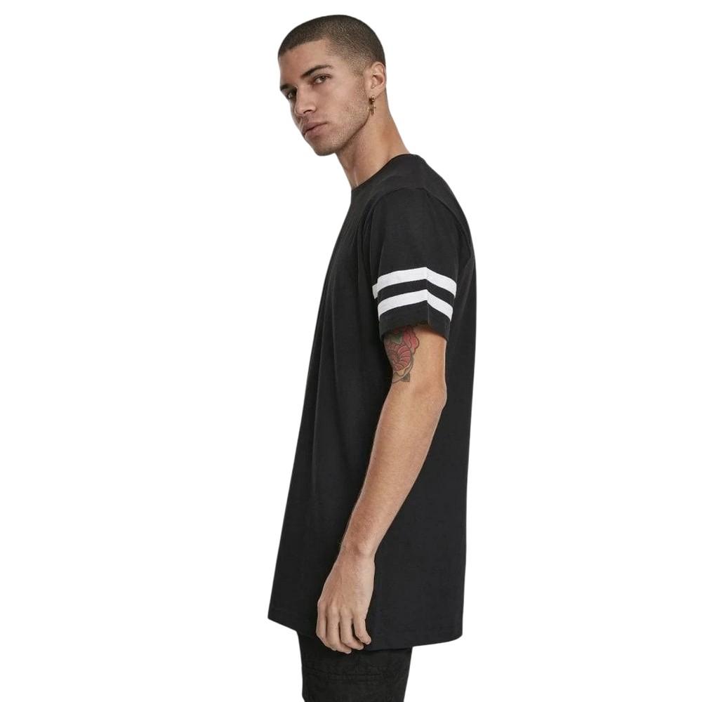 Build Your Brand Mens Stripe Jersey T-Shirt