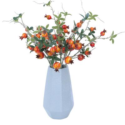 5 Fruktsimulering Granateplegrener Falske Frukter Hjemmedekorasjon Dekorasjon Blomsterarrangement Falske Blomster Kunstige Blomster Fotorekvisitter