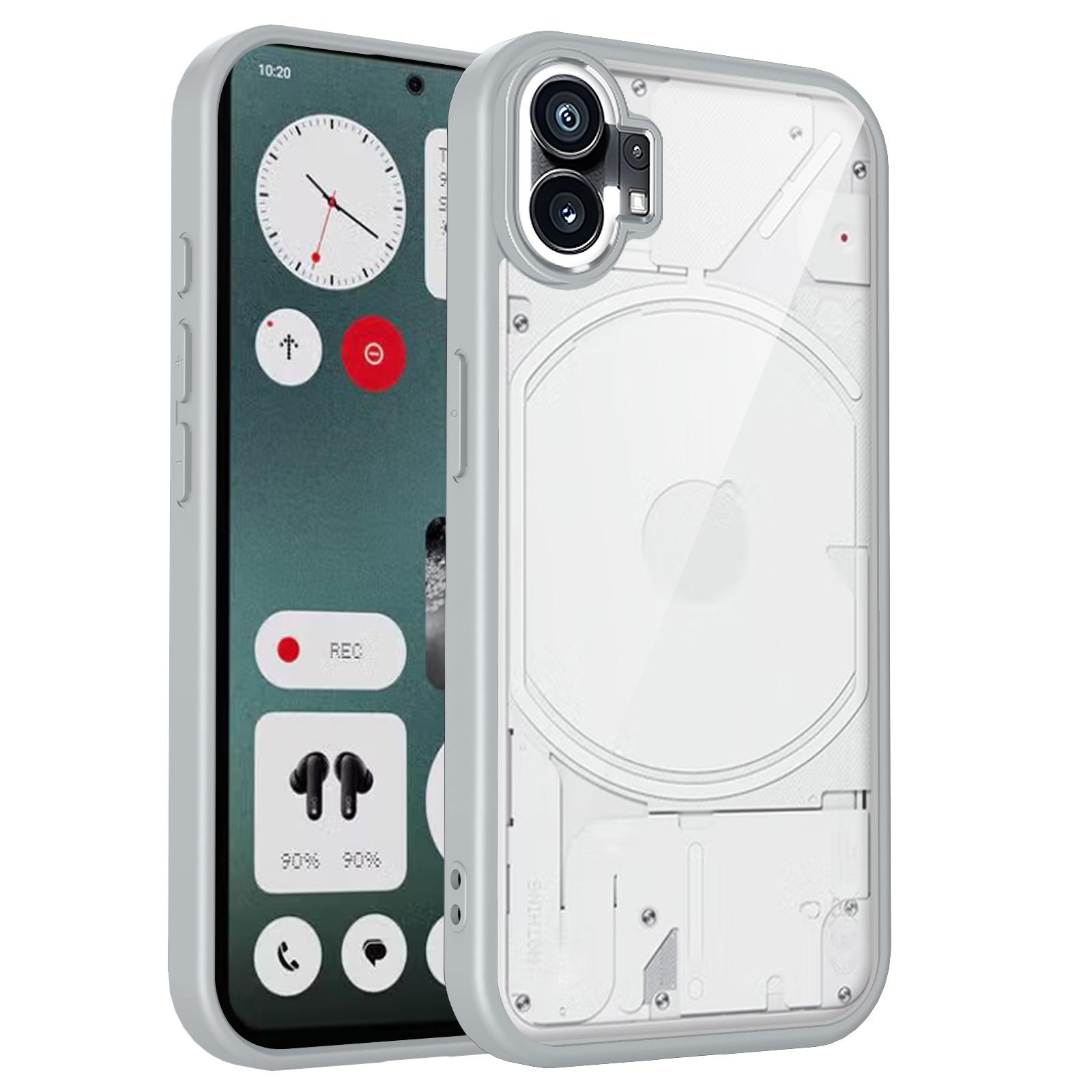 EUCAGR Nothing Phone One A063 Air Cushion Shockproof Silicone Bumper Clear Matte Back Cover for Nothing Phone 1 Hard Phone Case Nothing Phone 1