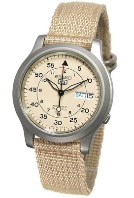 Importowany zegarek zagraniczny model pasek z siatki automatyczny beżowy SNK803K2 [Import Seiko] męski [Produkt ponownie importowany]