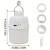 1/2/4PCS Outdoor Camping Portable Electric Lamp, Portable LED Camping Light Bulb, USB Charging, 3 Lighting Modes, White/Orange