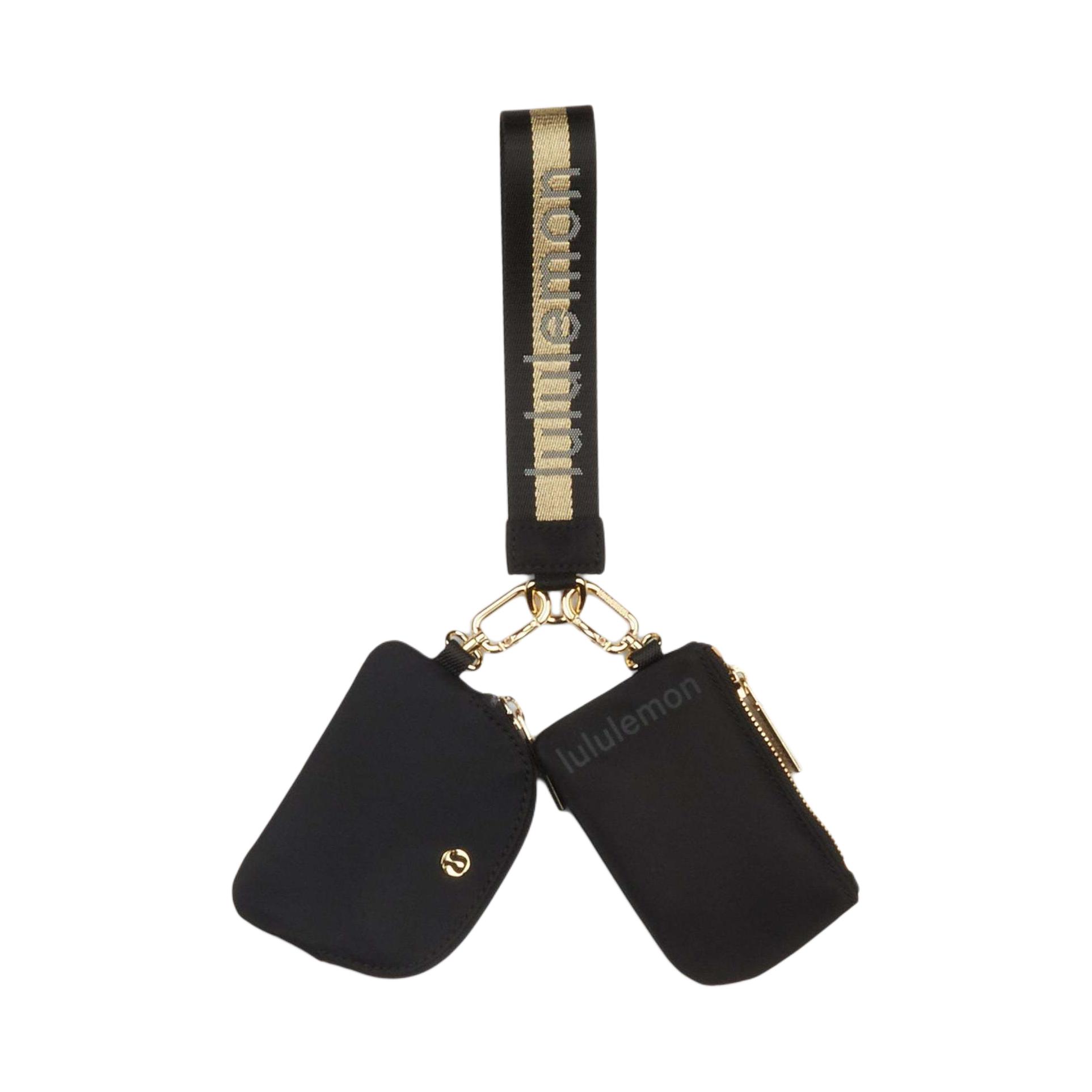 Lululemon Front Zipper Detachable Small Bag Recycled Nylon Wrist Bag Coin Purse Regular Women bags LW9EVCS-63516 Black Gold White Opal 17460₽