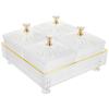 Snack Compartment Platter with Snacks Plate With Tray Tray Ideal for Parties Desktop Serving Dish Home Use