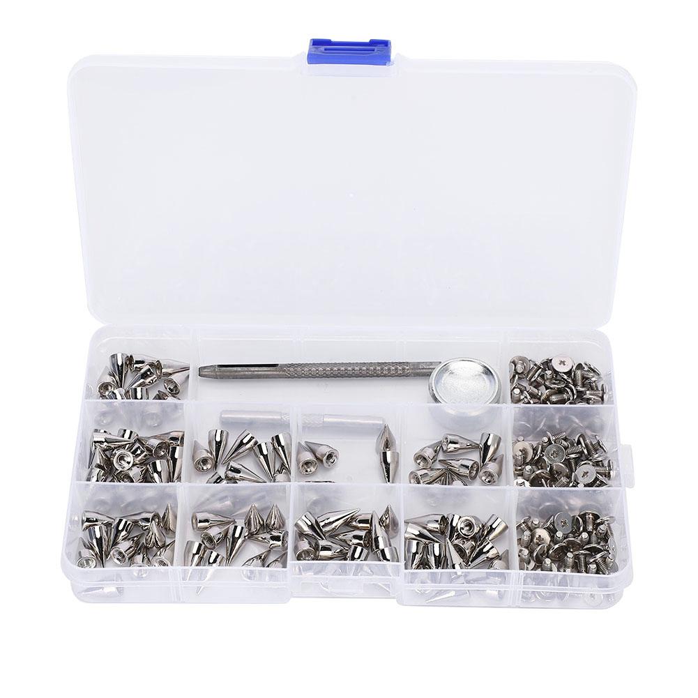 Punk Spikes DIY Zinc Alloy Cone Craft Spot Leather Clothing Rivets Tool 7 X 14MM