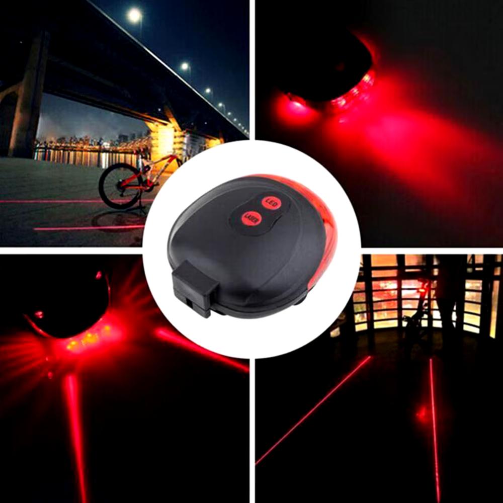 Feu arrière d'avertissement de vélo étanche LED Avertissement de sécurité pour conduite de nuit Lampe arrière Feu arrière Vélo VTT Pièces de cyclisme