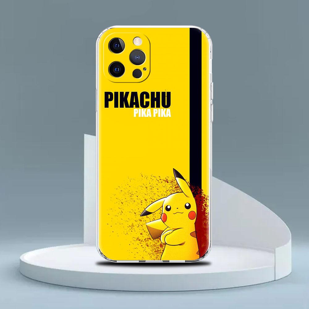 

Прозрачный мягкий чехол Pkemon для Apple iPhone 13 11 14 12 Pro 7 8 Plus XR X XS Max 6 6S 13Pro, силиконовый чехол для телефона Capas Cas Coque iPhone 6 6S