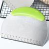 Stainless Steel Pastry Cutter Half Round Scraper Dough Bread Chopper Scale Pizza Cutter Comfortable Handle Kitchen Baking Tools