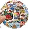 1/10/24/48pcs Outdoor Camping Stickers Cartoon for Luggage Water Bottle Skateboard Motorcycle Car Travel Hiking