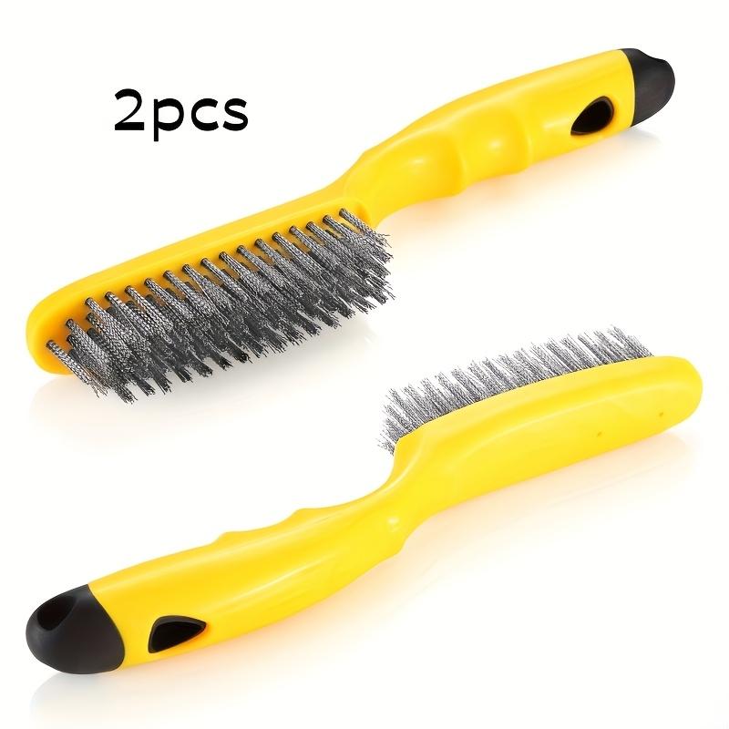 

1 шт. Щетки из нержавеющей стали, пластиковая ручка, для очистки сварки от ржавчины и грязи, удаления пыли и краски