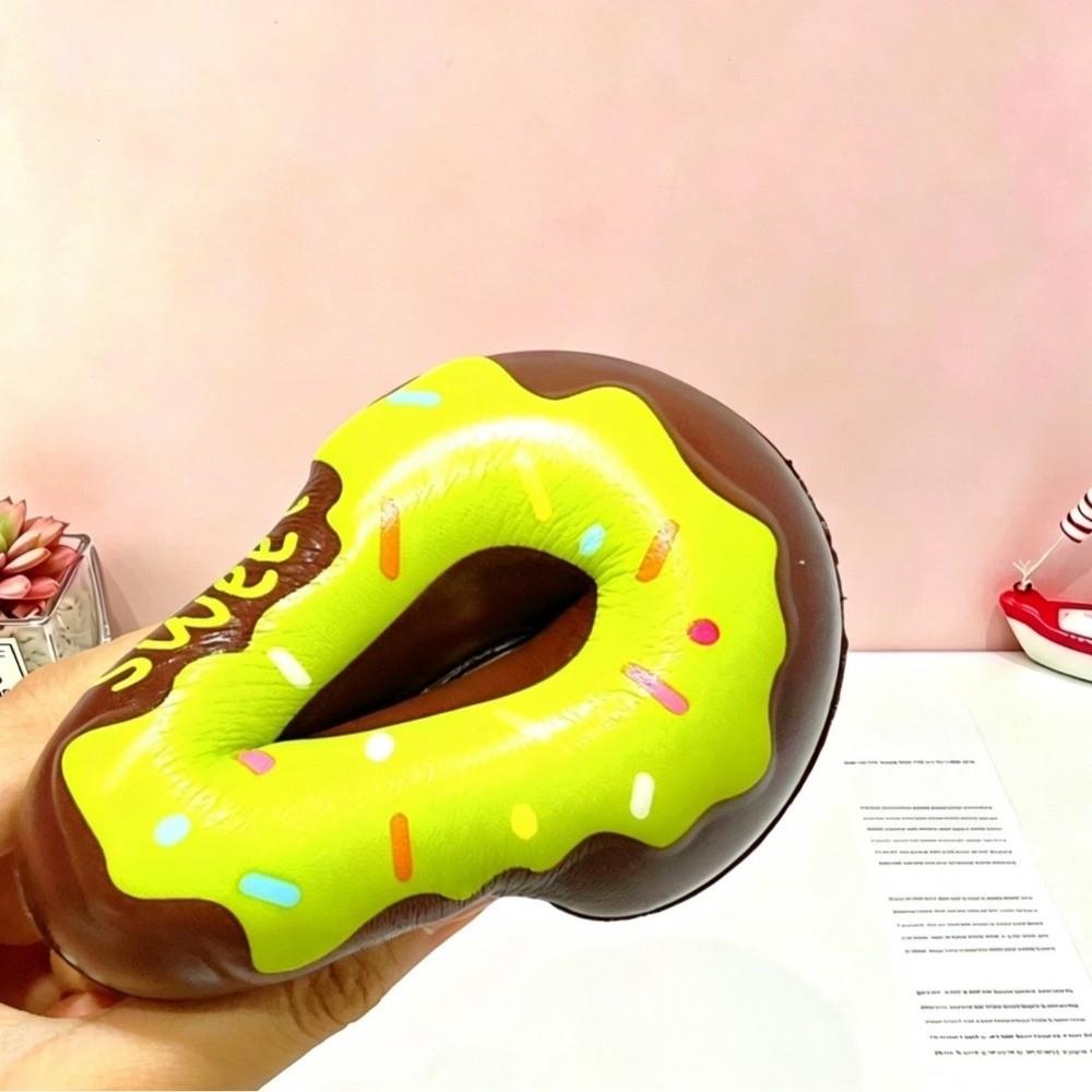 Soft Rubber Egg Donut Squeeze Toy Oversized Size Fidget Toy Rubber Pressure Toy for Kids Adults