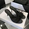 Fashion Bailamos 2025 Summer Brand Women Slipper  Ladies Elegant Thin High Heels Dress Pumps Shoes Fashion Open Toe Slip On Slides