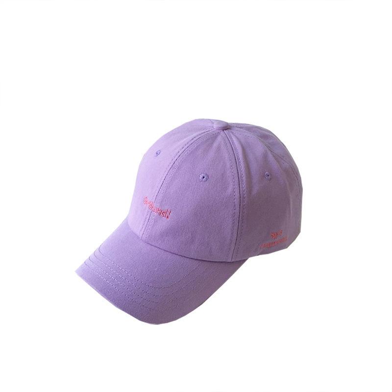 Summer Korean Version of Male Letter Embroidered Street Baseball Cap Student Sun Protection Soft Top Baseball Cap