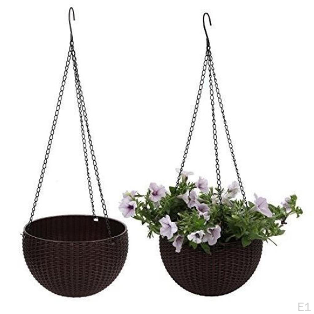 Flower Plant Planter Hanging Pot Chain Home In/outdoor Decoration