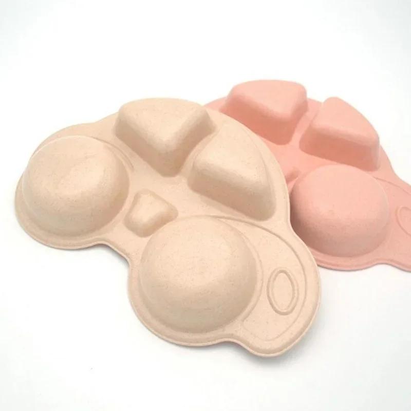 Pratos para Comida Infantil Separados Ambientalmente em Forma de Carro de Desenho Animado, Pratos para Criança Pequena, Bebê Infantil, Bandeja de Louça de Mesa para Crianças