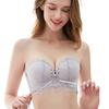 Allanve Strapless Bra Stays In Removable Bust Sturdy Tube Top Strapless Bra for Dresses Lace Super-Boosting [Wireless, Place, Straps] [Cleavage