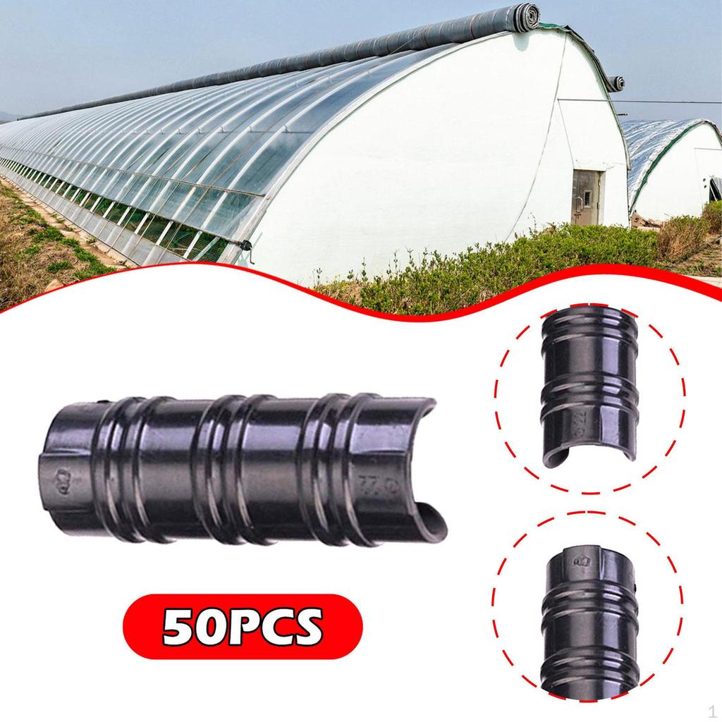50 Spon pro fólii skleníku pro rámovou trubku, Opakovaně použitelné klipy Zahrada