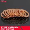 50pcs M10 10mm Motorcycle Braided Clutch Brake Hose Banjo Seal Copper Crush Washer Boat Red Brass Copper Crush Sealing Washer