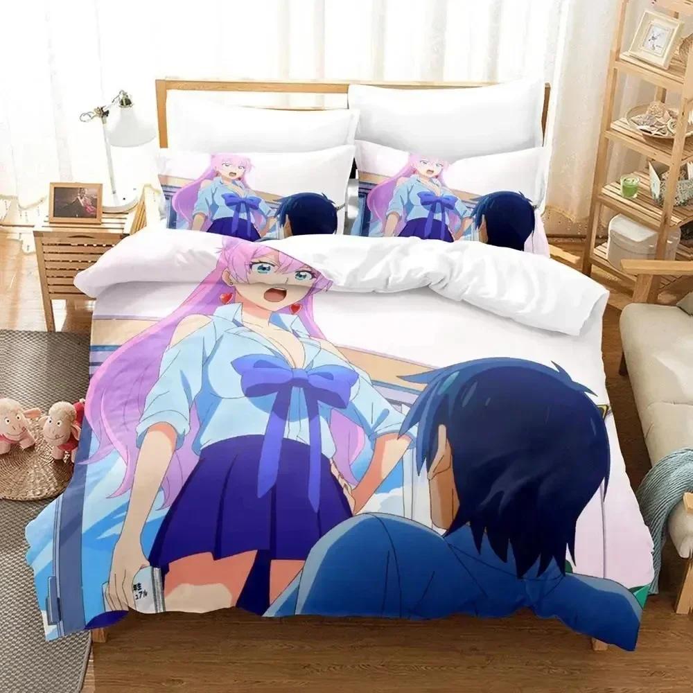 Anime Mehr als ein Ehepaar, aber keine Liebenden Bettwäscheset Bettbezug Laken Bedrucktes Bettset Kissenbezug Bettdecke Schlafzimmer