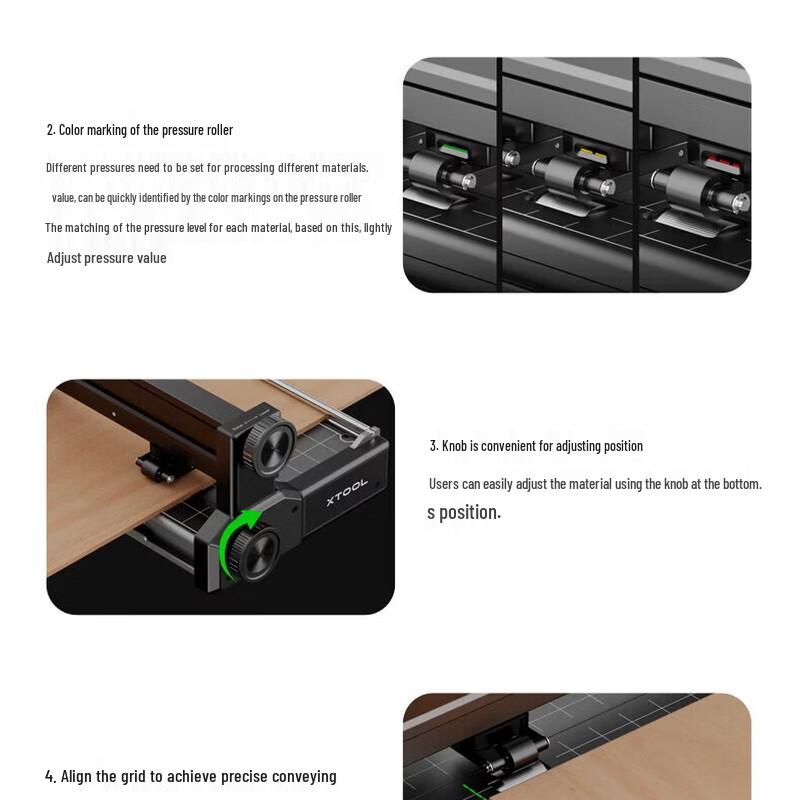 XTOOL P2S Laser Engraver Auto-Feeding Accessory Kit CN plug (adapter included)