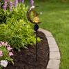 Solar Garden Light, Butterfly Fairy Moon Figurine Stake Light, Outdoor Waterproof Solar Powered Pathway Light for Patio, Lawn, Yard Decor
