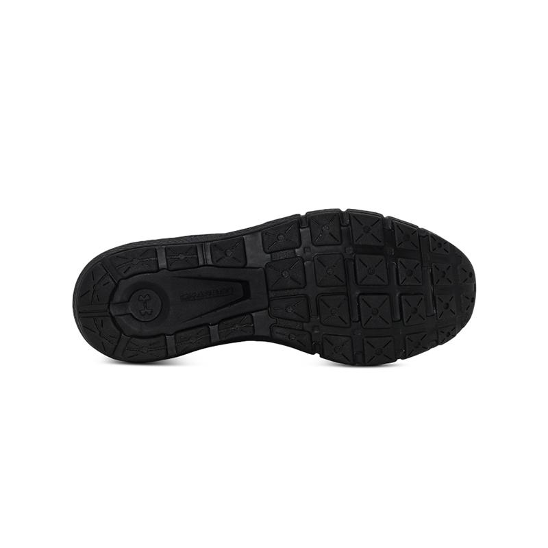 Under Armour Comfortable Breathable Shock Absorbing Durable Low Top Running Shoes Unisex sneaker Black 3025250-003
