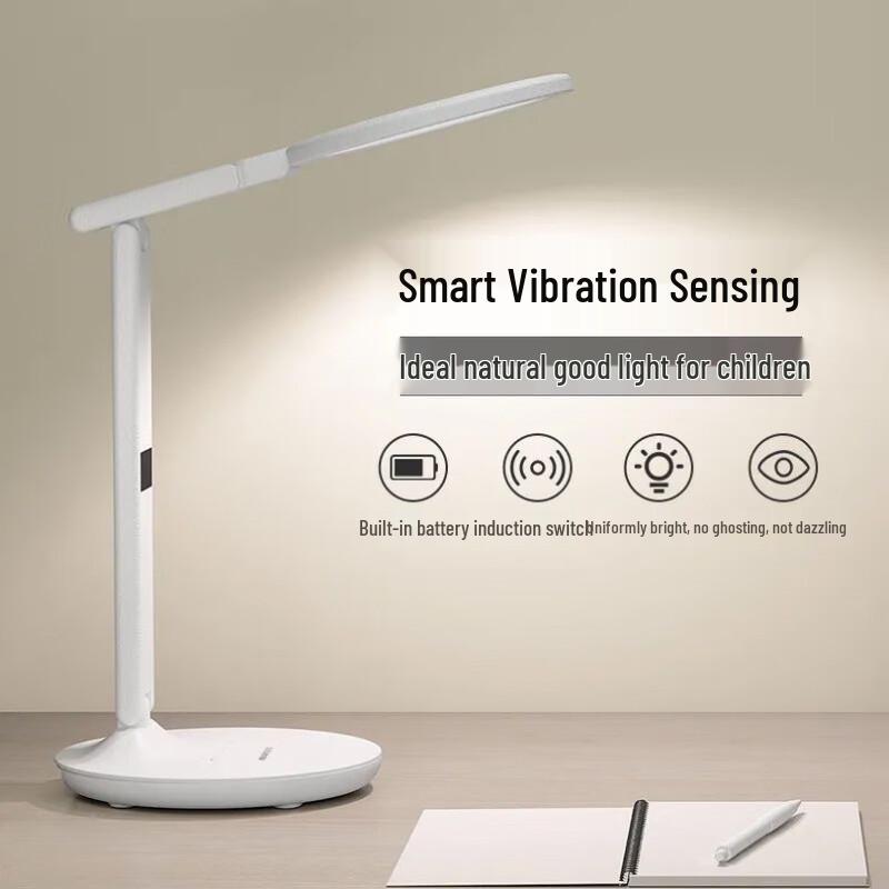 Xuanyong Eye-Protection Rechargeable Desk Lamp with Clock