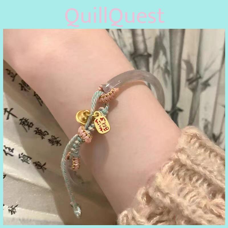 Modern Ethnic Womens Bracelet With Geometric Design And Bell Charms Fit Adjustable