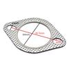 5Pcs 2.5" Inch 63mm Car Engine Exhaust Gasket Set For Auto Cylinder Head Gasket