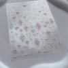 Steric Heart Nail Stickers Bow Colorful Nail Decorations Fashion Bowknot Nail Decals  DIY