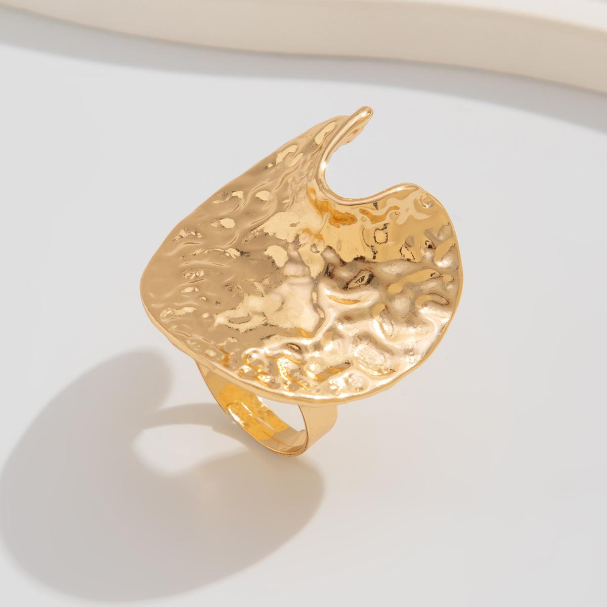 

Винтажное кольцо с подсолнухом и луной, открывающееся, золото, серебро, имитация жемчуга, плиссированные геометрические кольца на фаланги для женщин и мужчин, модные нерегулярные украшения