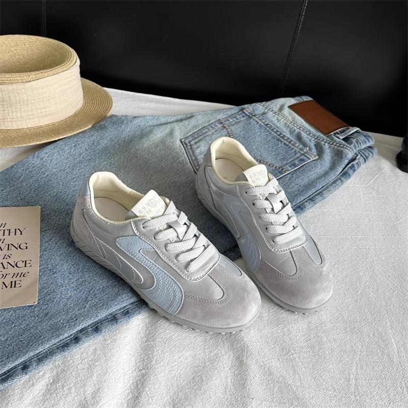 2025 summer new soft-soled soft leather Forrest Gump shoes women's versatile retro casual sports red German training shoes ins tide