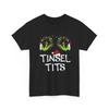 Tinsel Tits T-Shirt | Wreath Tits Holiday Graphic