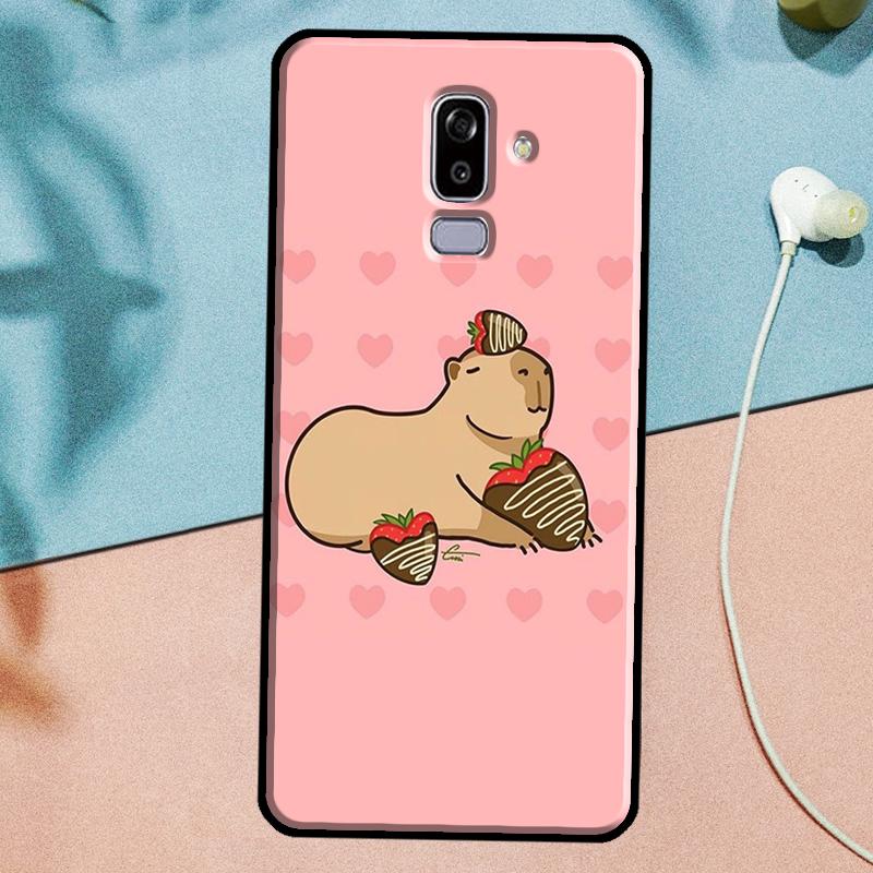 

Capybara Case For Samsung Galaxy J3 J5 J7 2017 A3 A5 2016 A6 A8 J2 J8 A7 A9 2018 J4 J6 Plus Cover A3 2016 - A310