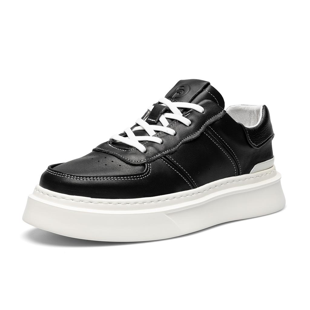 Men's shoes spring and summer new trend versatile fashion casual board shoes men's Korean version thick-soled low-top lace-up white shoes tide