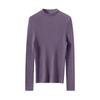 Women's Slim Fit Pure Wool Knit Pullover - Soft, Skin-Friendly, Long Sleeve Base Layer for Autumn/Winter