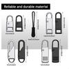 5Pcs Universal Metal Zipper Head Puller DIY Sewing Spring Lock Zipper Sliders Replacement Instant Repair for Clothing Bags Shoes