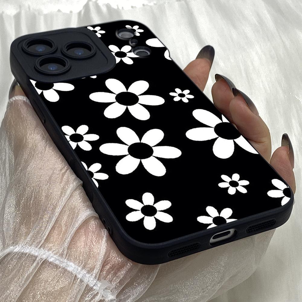 M458 Daisy Sunflower Angel Eyes Soft Phone Case for iPhone Samsung Galaxy Xiaomi Rdemi Huawei Honor Infinix Realme OPPO Vivo All Model TPU Case